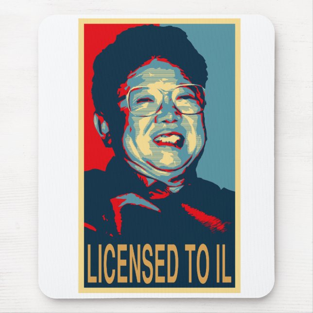 Kim Jong-il licenciou a IL Mousepad (Frente)