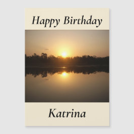 Kimberley Sunset Magnética Birday Card