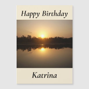 Kimberley Sunset Magnética Birday Card