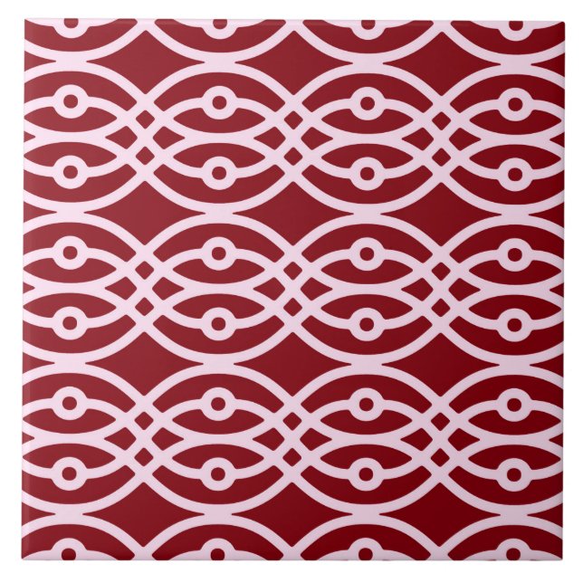 Kimono impressão, burgundy e rosa (Frente)
