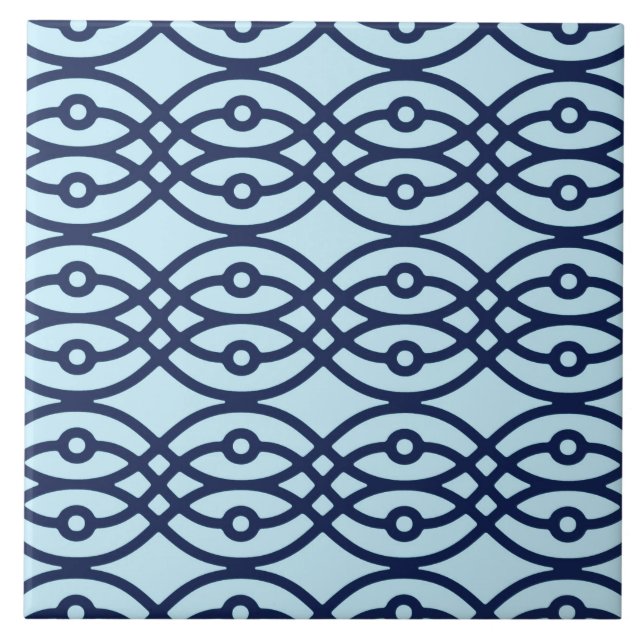 Kimono impressão, marinho e azul claro (Frente)
