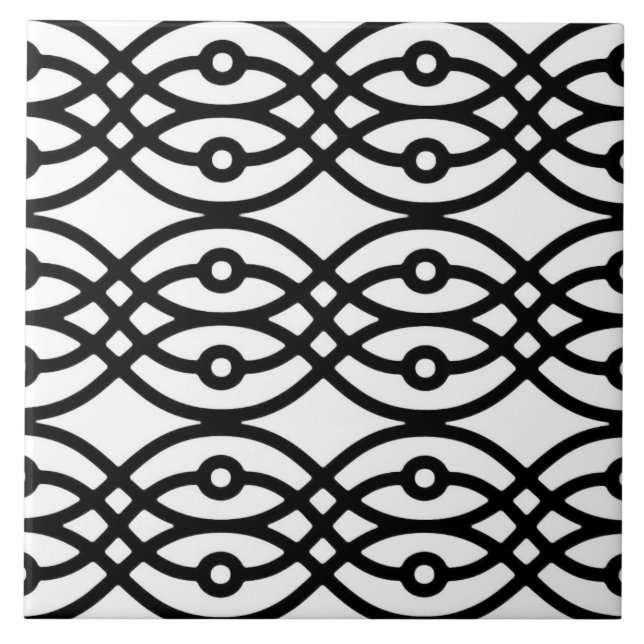 Kimono impressão, preto em branco (Frente)