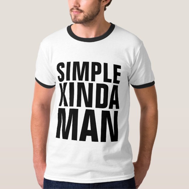 KINDA SIMPLES Camisas de T-Shirts masculinas (Frente)