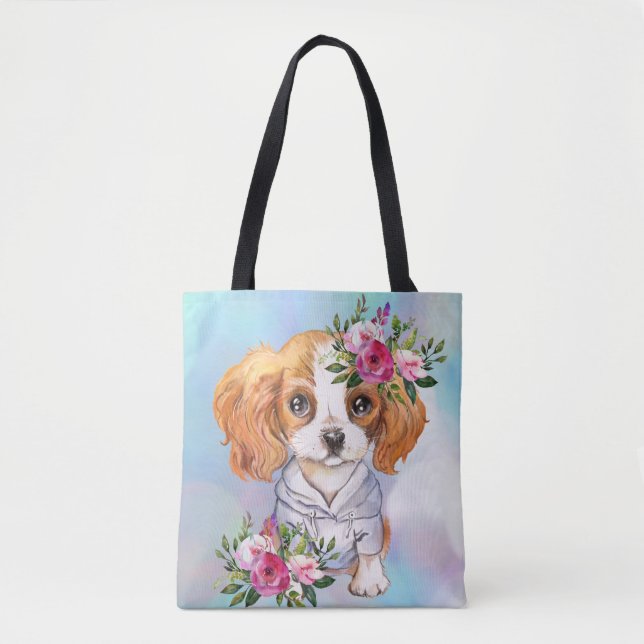 King Charles Cavalier Tote Bag (Frente)