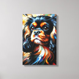 King Charles Spaniel Acrylic Impressão Canvas Art