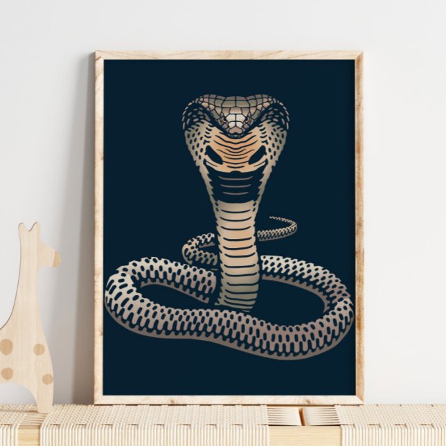 King Cobra Wildlife Impressão | Impressão Cobra (Criador carregado)