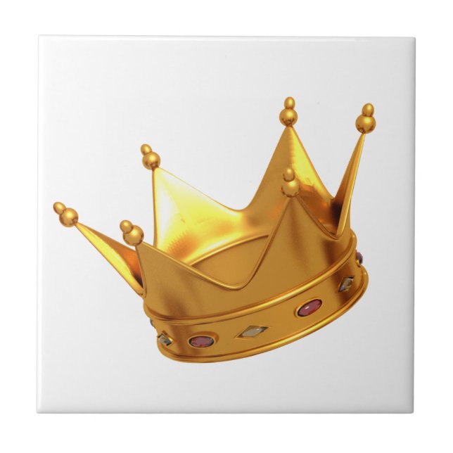 King Crown Small (4,25" x 4,25") Foto cerâmica (Frente)