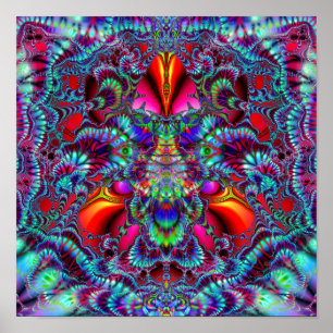 King Flame (12" x 12") Art Impressão