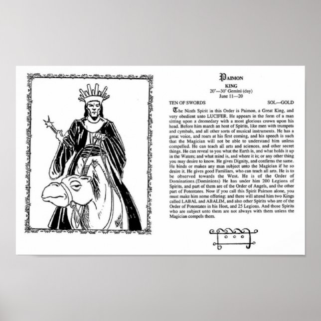 King Paimon Poster (Frente)