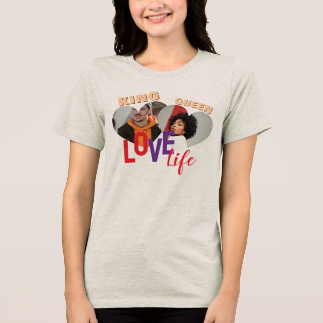 King & Queen Love Life Romantic Women's  (Frente)
