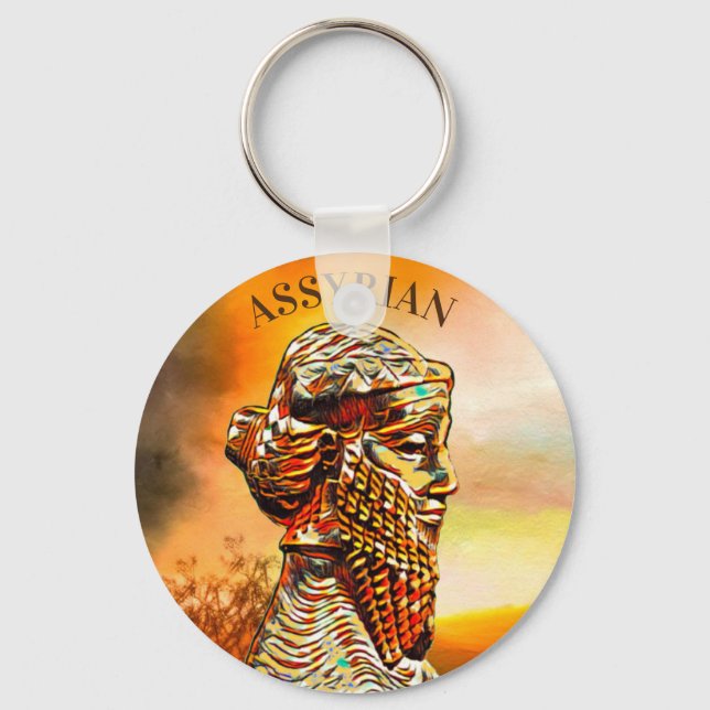 King Sargon Button Chaveiro (Frente)