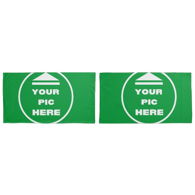 King Size Pillowcase Set - Add Your Image (Frente - conjunto)