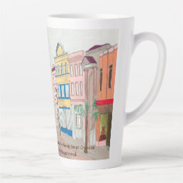 "King Street, Charleston, SC 1990", caneca latte