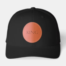 KING Text Black Color Circular Patch Style Comfort