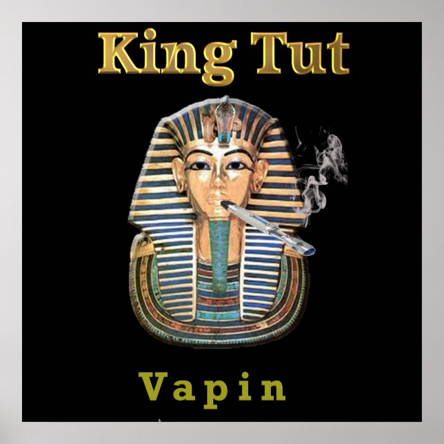 King tut poster engraçado (Frente)