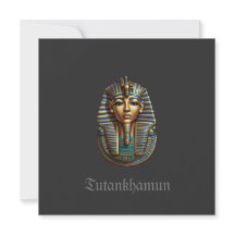 King Tutankhamun Flat Cartões de agradecimentos