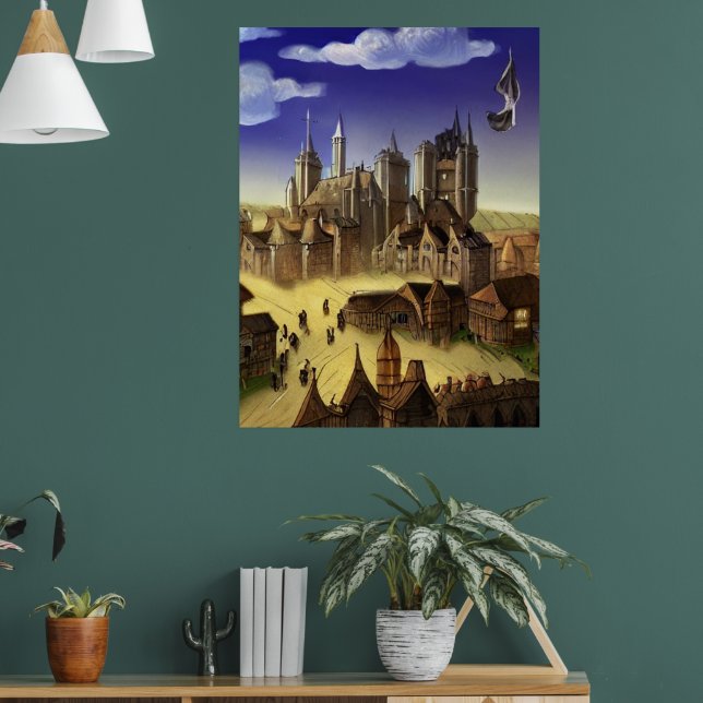 Kingdom Fantasy Digital Art Poster #02 (Sala de Estar 1)