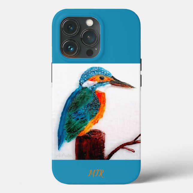 Kingfisher Bird Art Personalizado (Verso)