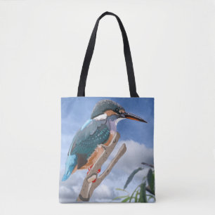 Kingfisher e Willow Tote Bag