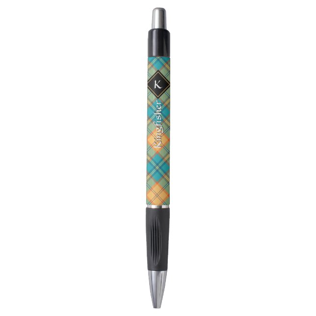 Kingfisher Tartan Caneta (Frente Vertical)