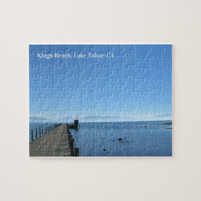 Kings Beach Lake Tahoe Ca Quebra-cabeça (Horizontal)