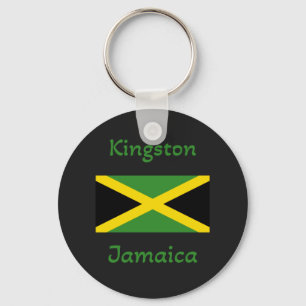 Kingston Jamaica - Chaveiro de bandeira jamaicana