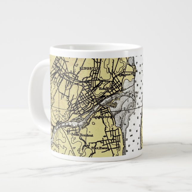 Kingston-Rhinecliff (1908) - caneca de café (Frente Esquerda)