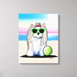 KiniArt Biewer Yorkie Terrier Canvas