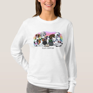 KiniArt Cães Camiseta Amante de Cães