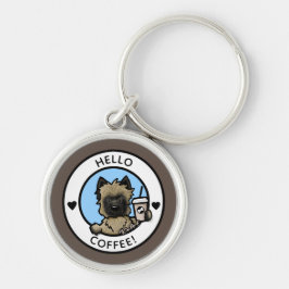 KiniArt Café Cairn Terrier Chaveiro