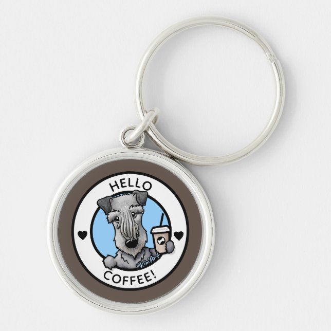 KiniArt Café Cesky Terrier Chaveiro (Frente)