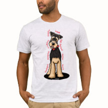 KiniArt Camisa de Amantes de Airedale Terrier