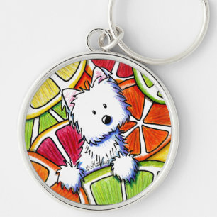 KiniArt Citrus Westie Chaveiro