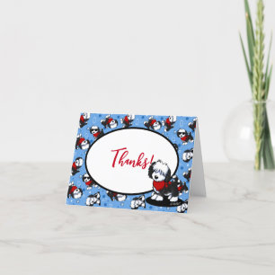 KiniArt Cutieface OES Puppy Cartões de agradecimen