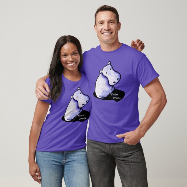 KiniArt Groovy Camisa Hipopótamo (Unissex)
