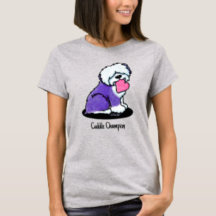 KiniArt OES Felpudo Quente Mulher Camisa T