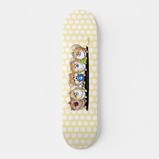 KiniArt Pom Party Skateboard (Frente)