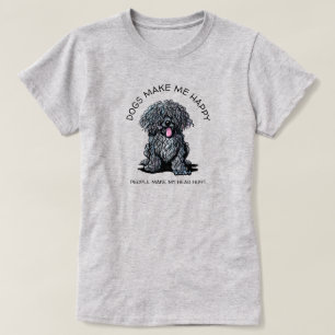 KiniArt Puli Amante de Cães Camiseta