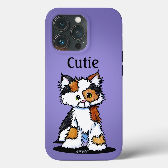 KiniArt Remendos Calico KittenCase-Mate capa de iP (Verso)