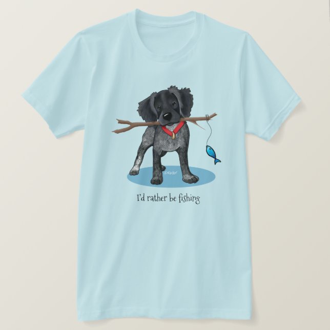 KiniArt Roan Brittany Camisa de Pesca (Frente do Design)