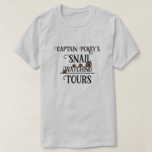 KiniArt Snail Assistindo Camisa Turística