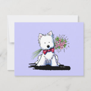 KiniArt Westie Convite Flat do Sr. Pawfect