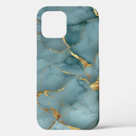 Kintsugi Turquoise Japonês e Dourado
