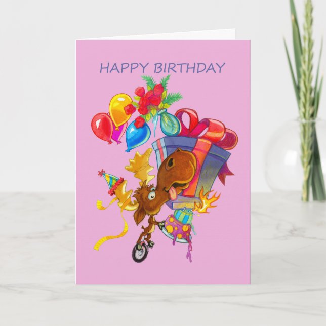 Kirby, o Cartão de Aniversário do Moose Vermoosin (Frente)