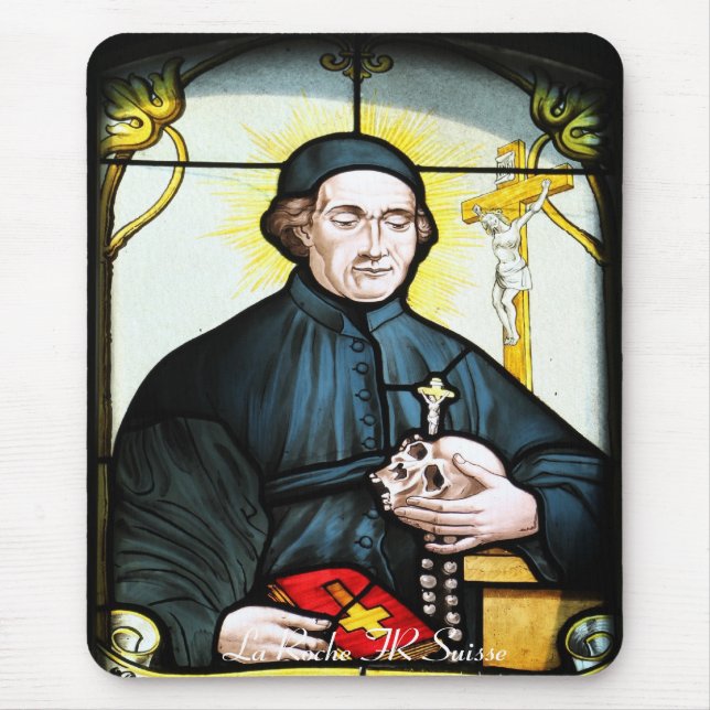 Kirchenfenster La Roche FR Suisse Mousepad (Frente)