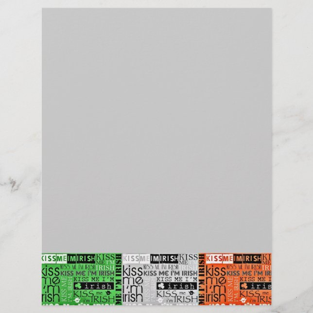 Kiss Me Irish Flag (Frente)