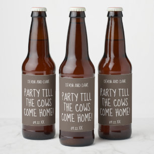 Kit de Etiquetas de Bebida Até que as Vacas Voltem