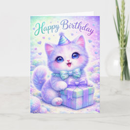 Kit de Faísca Fofa - Cartão de Aniversário de Gati