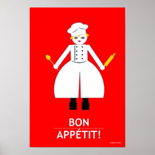 Kitchen Martzkin "Bon Appétit!" Pôster