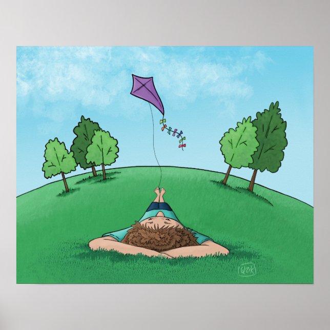 Kite Flying Poster (Frente)